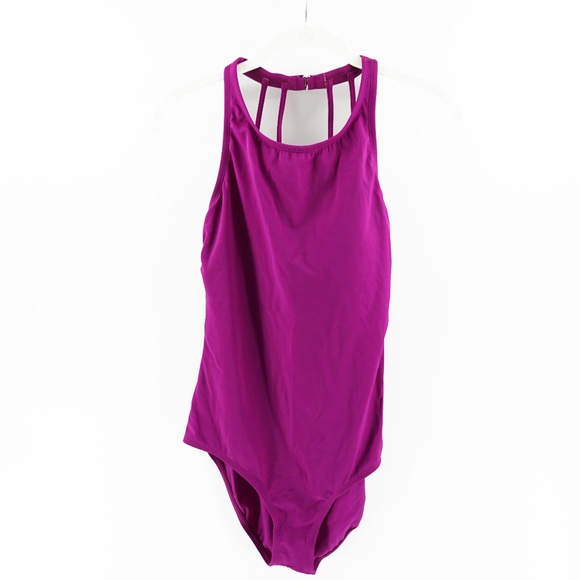 NWT Jantzen Magenta Strappy One piece Swimwuit 10 - Picture 1 of 7